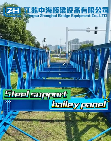 Odolný most Bailey Bridge ocel Q345B žárově pozinkovaný příhradový most